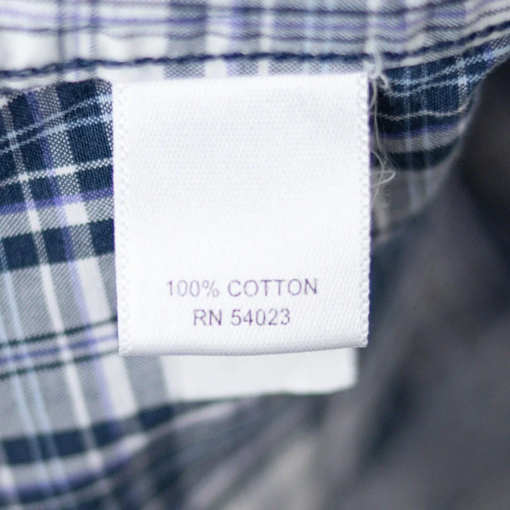 Banana Republic Slim Fit 100% Cotton Plaid Shirt Mens Large Blue Button Western